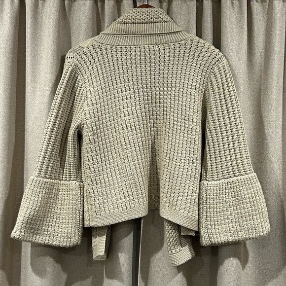 Dress Barn Taupe Knit Cardigan - Picture 2 of 4